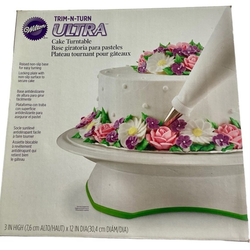 NIB! Wilton Ultra Trim n Turn Cake Decoration Table Turntable